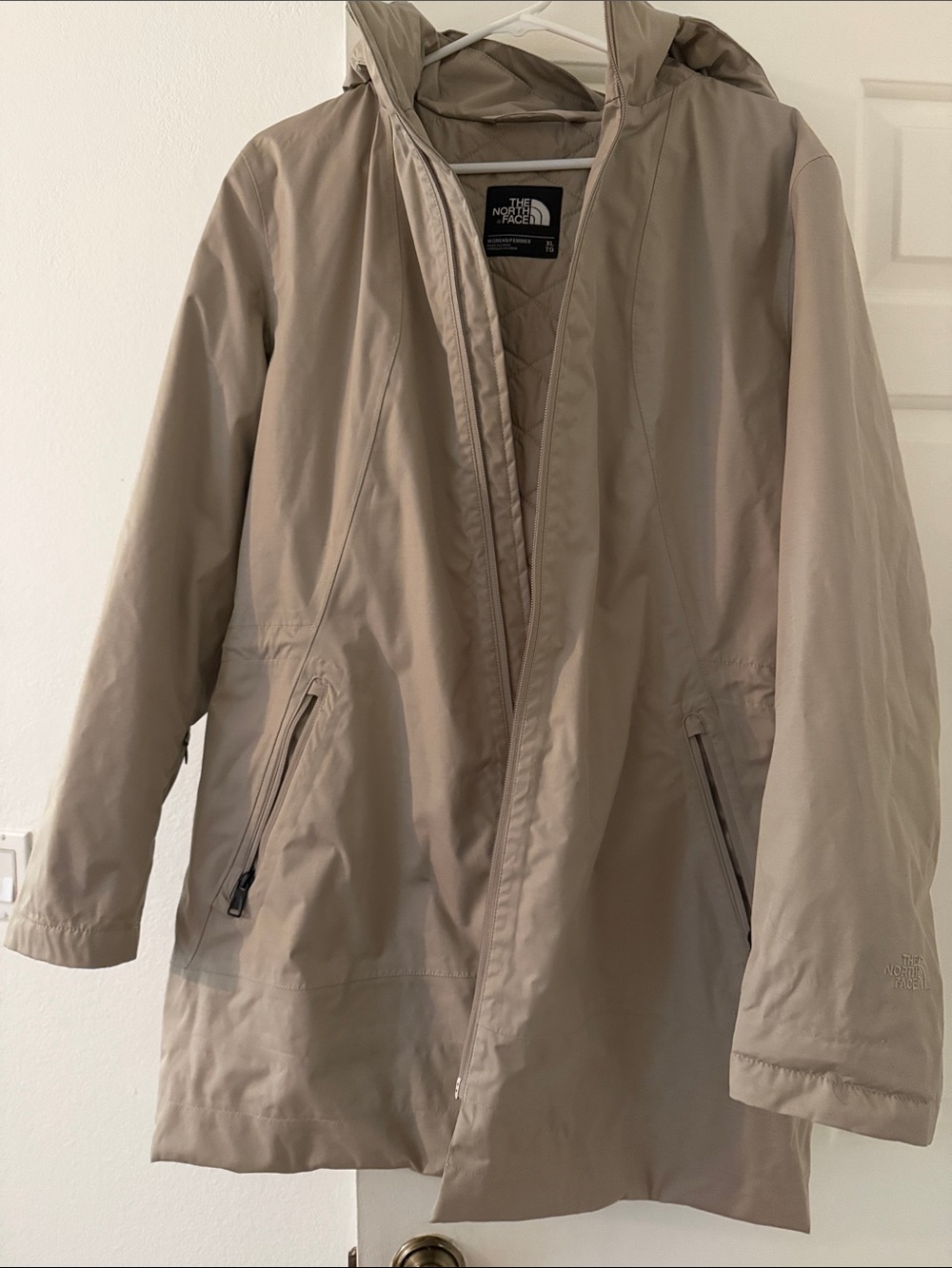The North Face Hooded Shell Jacket in Khaki